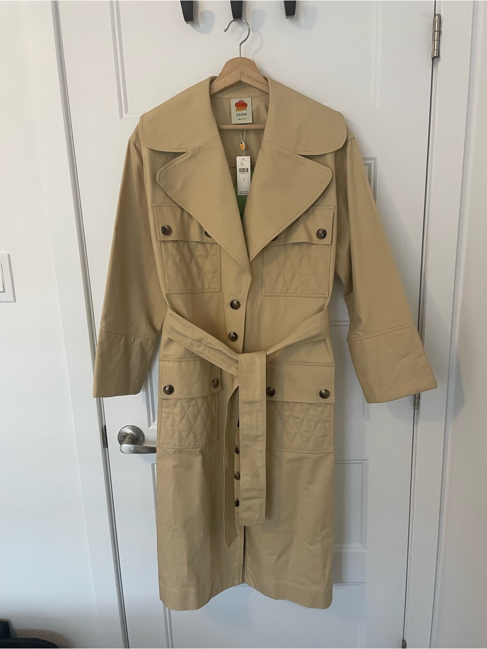 NWT Farm Rio Timeless Trench Coat - Picture 5 of 10
